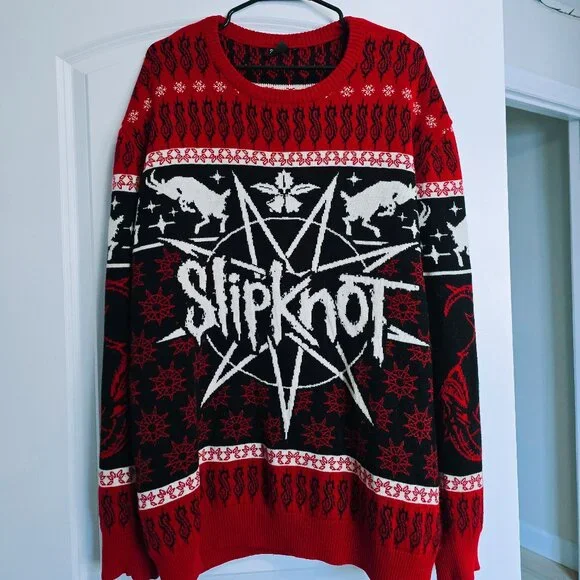Official SLIPKNOT Christmas Sweater - RARE - Picture 2 of 7